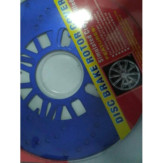 ☄ fake brake / cover tromol mobil / cover rem tromol - Biru ℗