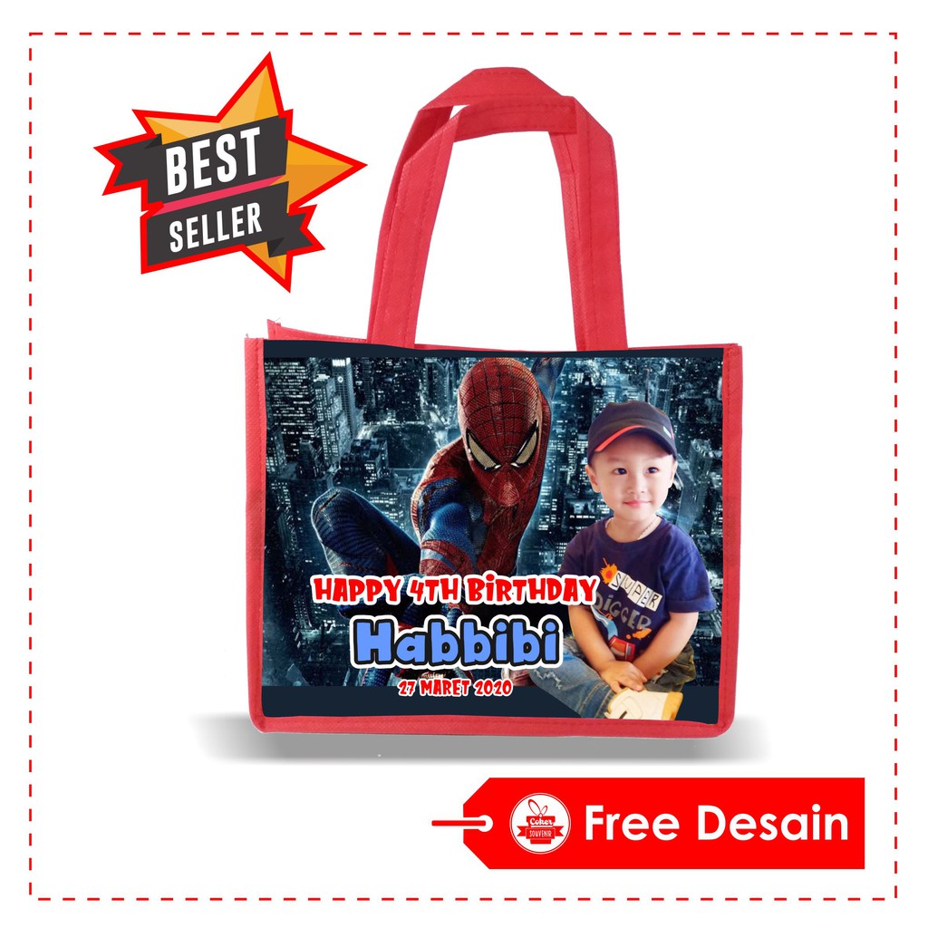 

Tas Ulang Tahun Souvenir Murah Spiderman Pahlawan Super