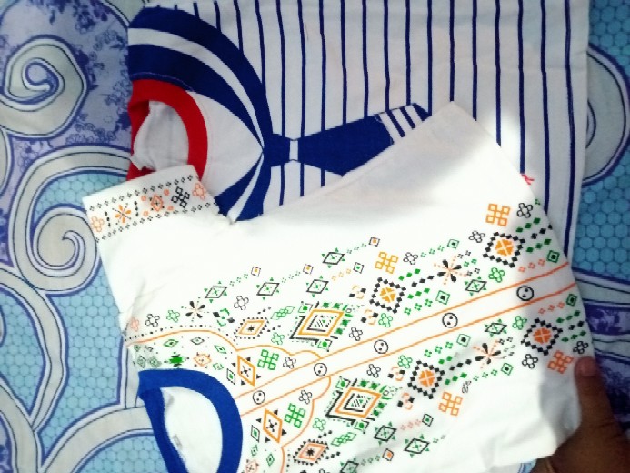 Setelan Anak Laki Laki Usia 6-24 Bulan Batik Koko Lis Oren