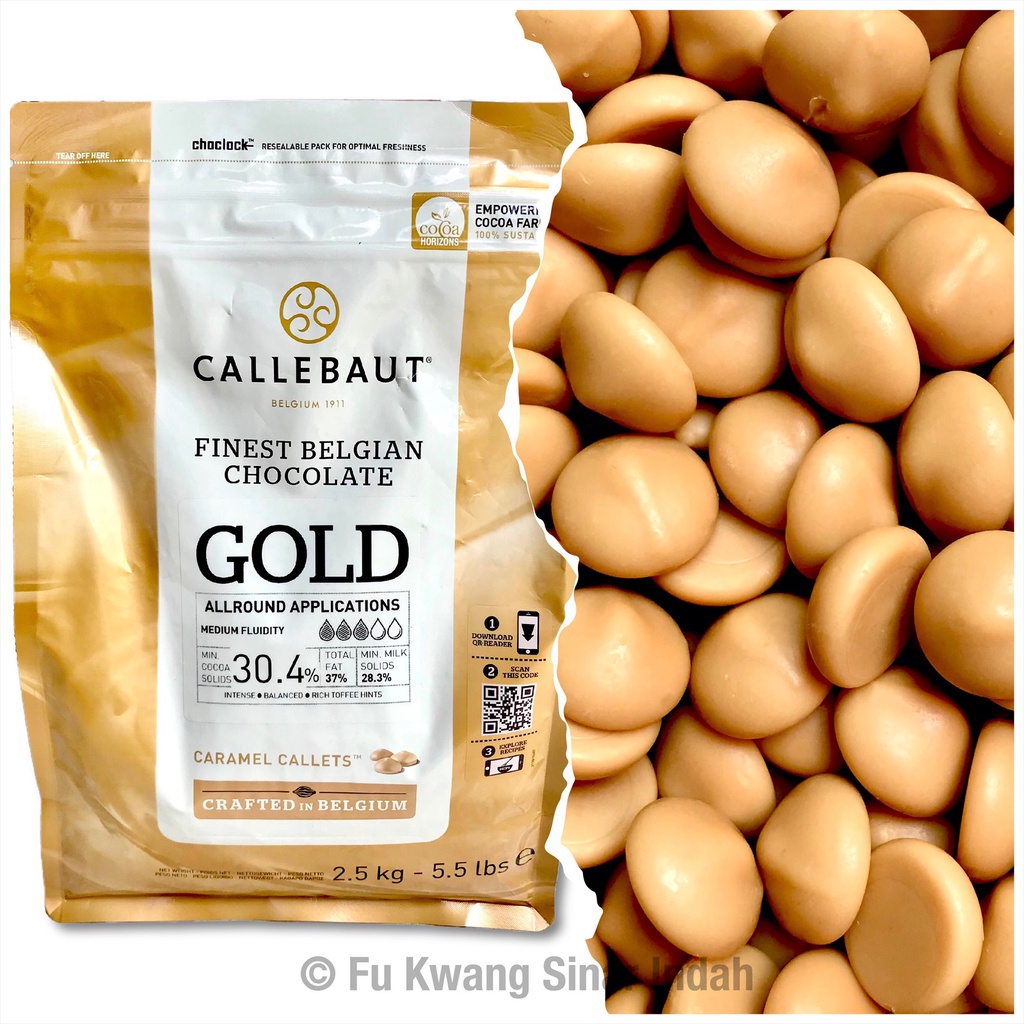 

Callebaut Gold Caramel Chocolate Belgian Couverture 100 gram