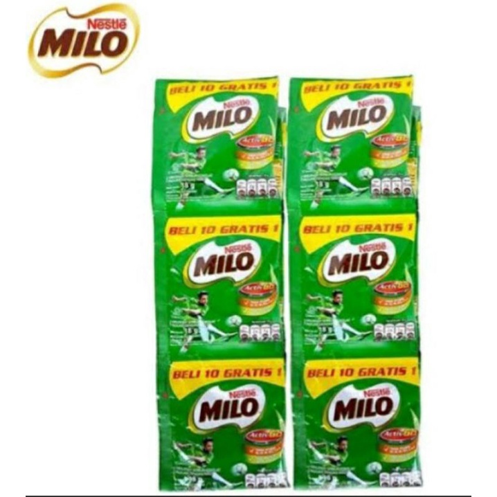 

Susu Milo Sachet 22g isi 10 sachet +1