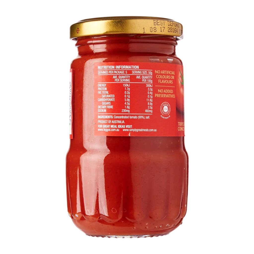 TOMATO PASTE LEGGOS 250 GR SAUS PASTA