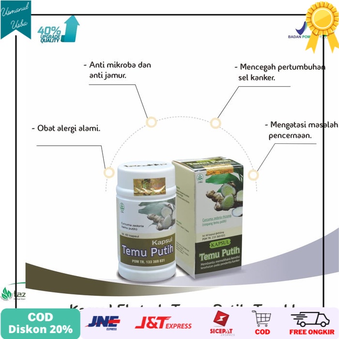 

◾COD◾ Kapsul Temu Putih/ Kunyit Putih- Zedori / Cancer, Tumor, Cyst,GERD,