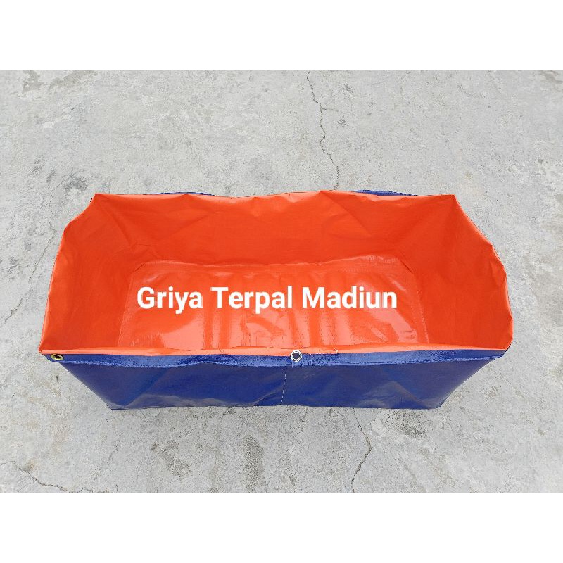 Terpal kolam ikan 1x50x50 / 100x50x50 kolam terpal korea