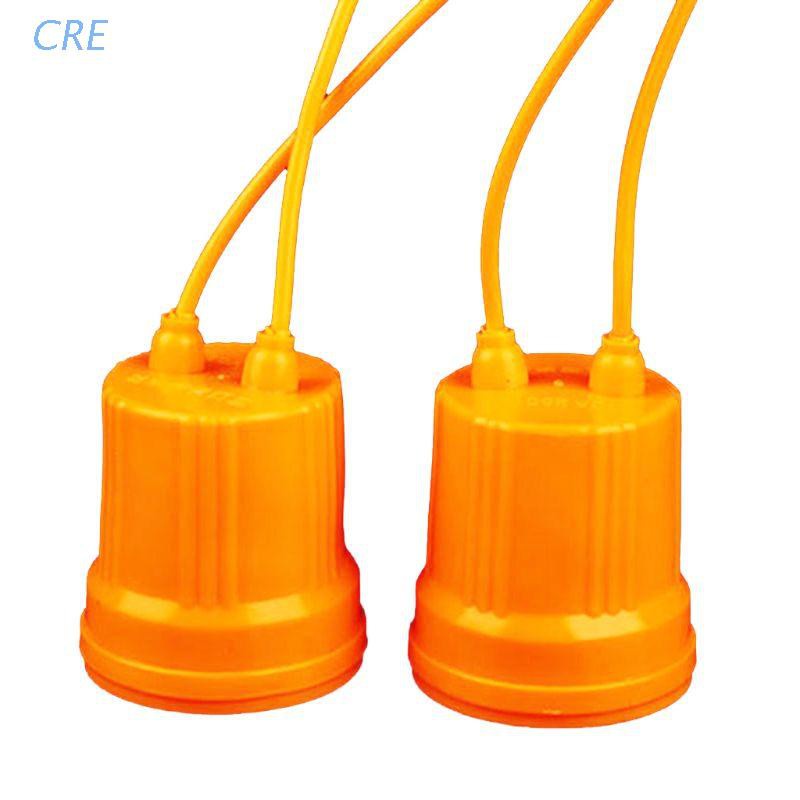 CRE  E27 Ceramic Waterproof Holder Base Screw Light Bulb Lamp Socket Flame Retardant Durable Material Safe Non Electric leakage