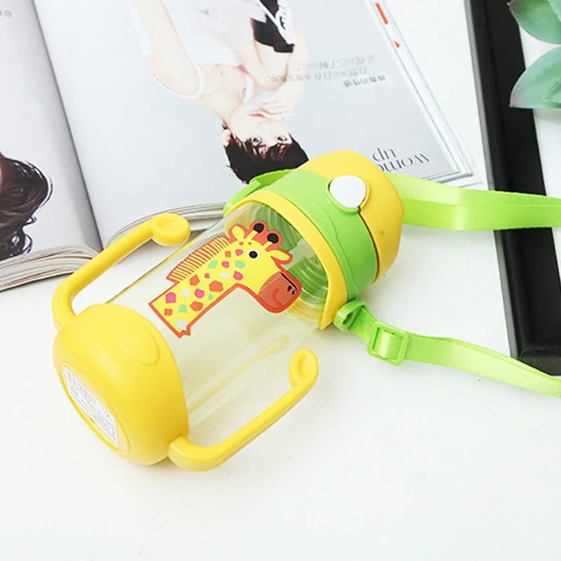 MARKAS--BABY BOTTLE WITH STRAP HANDLE AND STRAW BOTOL MINUM ANAK