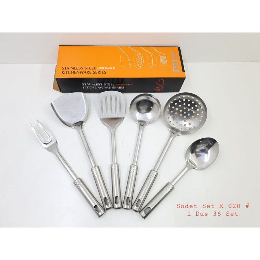 Alat Masak Spatula Sutil set stainless steel 4 in 1 / Sodet isi 4 pcs susruk