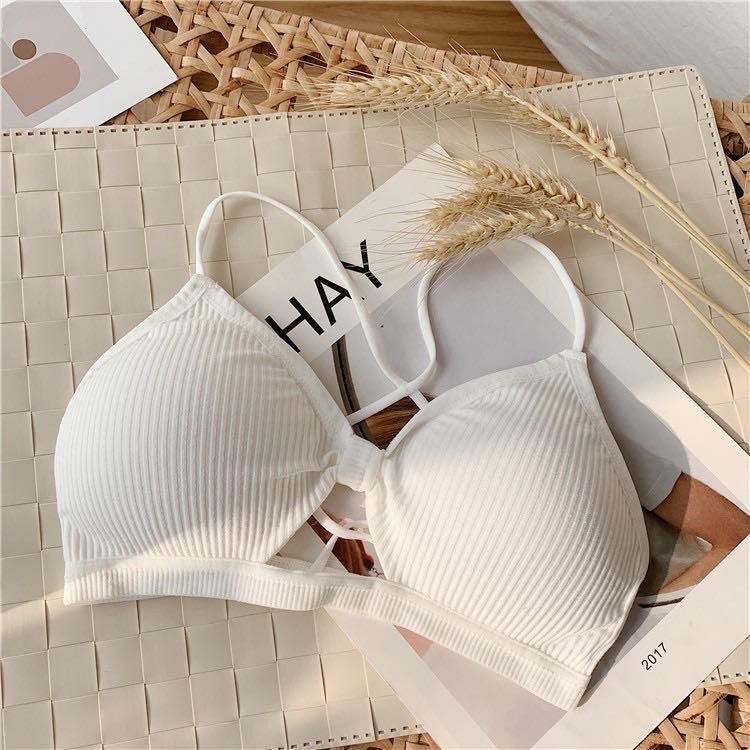 [ LINGERIE MASTER ] - (B-6) Bra Wanita Tanpa Kawat Bahan Halus BH Lingerie Pakaian Dalam Bra Push Up Elastis Sexy dengan Bus bh-B-6 Putih