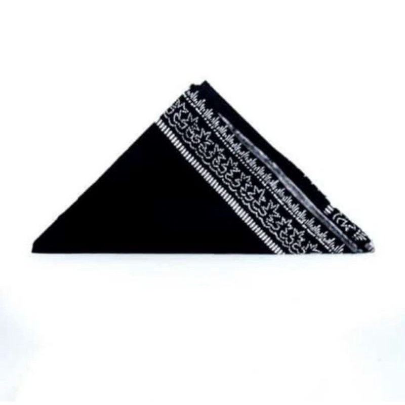 Iket Kepala Kain Udeng Jawa Tengah Hitam Kombinasi Batik Murah