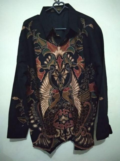 Peksi Mada Cabut Sogan Kemeja Batik Pria Full Furing Katun Cabut Primisima