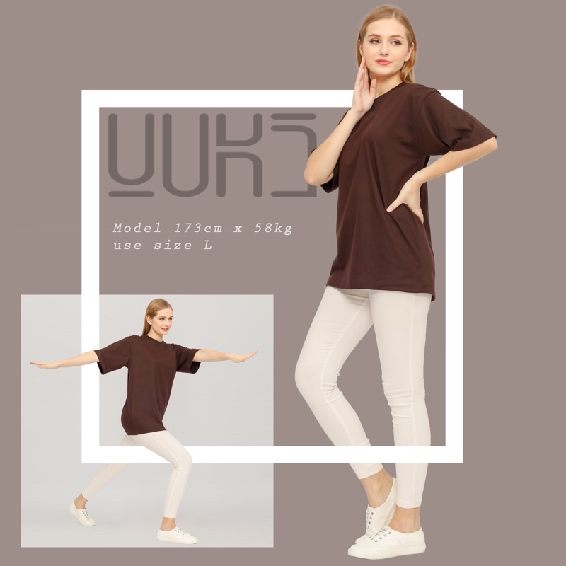 KAOS POLOS OVERSIZE PRIA &amp; WANITA COTTON COMBED 24s TSHIRT OVERSIZED