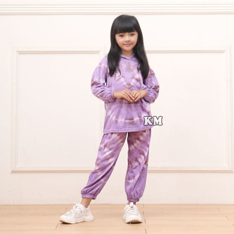 Heykids PASSWORD V Setelan Sweater 5-7 Tahun Baju Outfit Anak Berkualitas