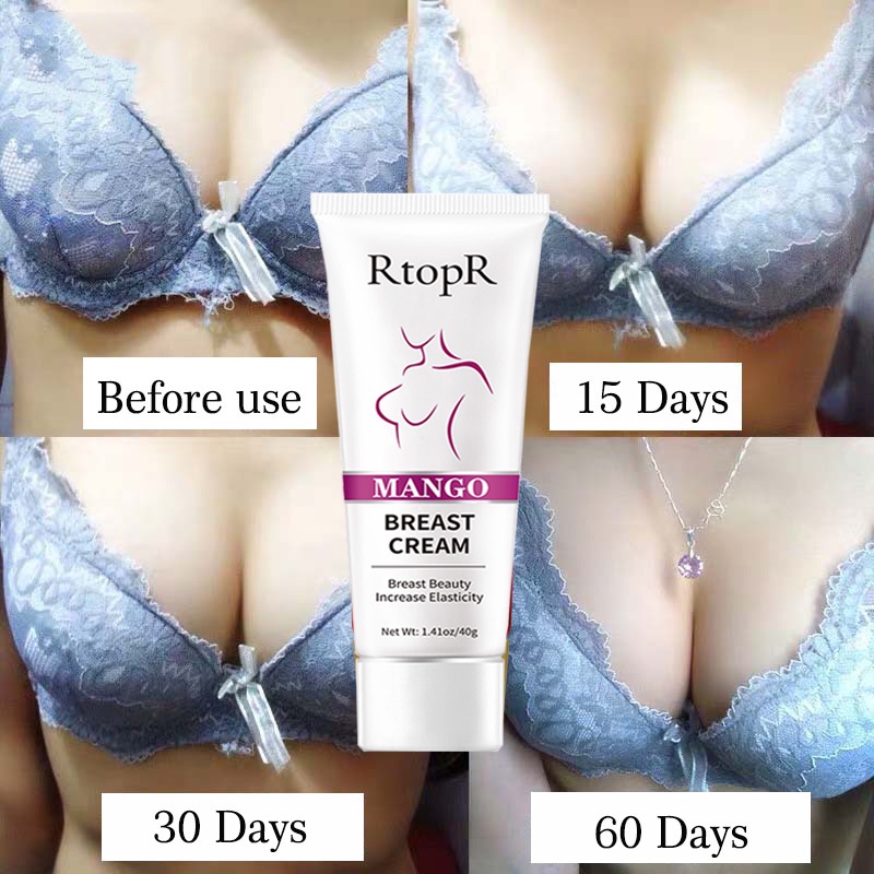 RtopR pembesar payudara Mango Sexy Boobs Cream -pembesar payudara ampuh permanen &amp; Pengencang/mengencangkan Payudara  Bust (Pengaktif Hormon Kewanitaan)40g