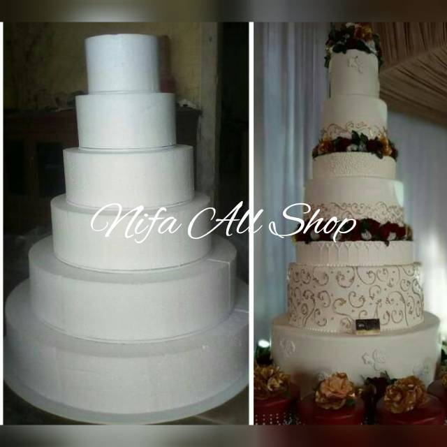 Meja tart kue (6 tingkat)