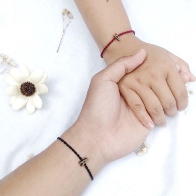 Gelang Couple Huruf Tali Initial Cewek Fashion Persahabatan Terbaru Pasangan Wanita Gelang Custom Na