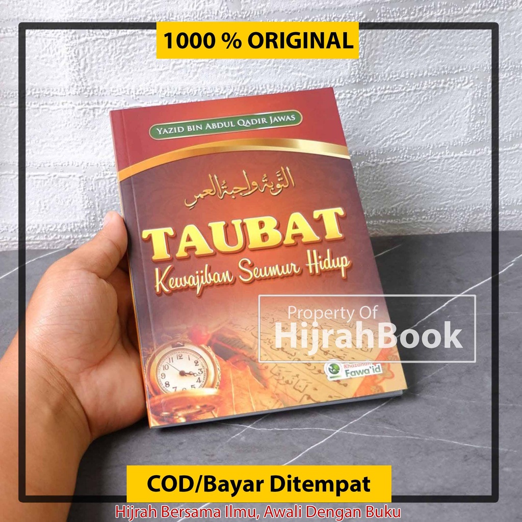 Buku Islam Taubat Kewajiban Seumur Hidup Pustaka Khazanah Fawaid Dijamin ORIGINAL Bisa COD Bayar di 