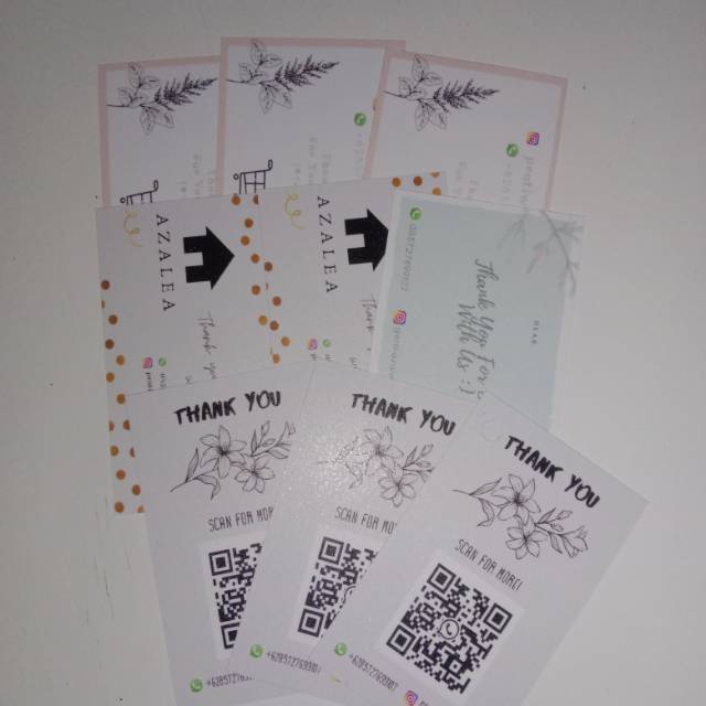 

50 pcs Thank You Card