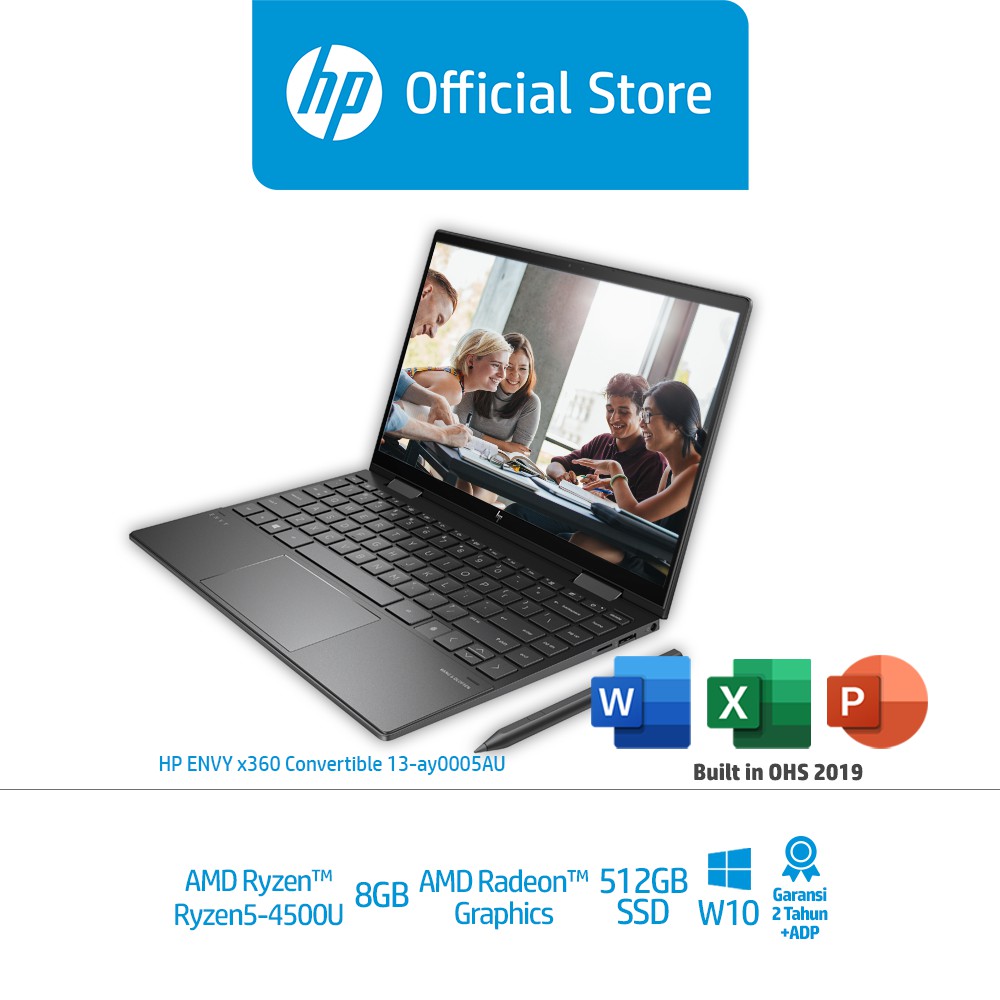 HP ENVY x360 13-ay0005au Touch Screen Laptop - 13.3