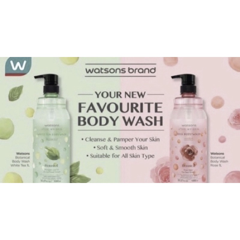 Jual Watsons Gel/Cream Body Wash Scented 1000ml , Watsons Body Wash