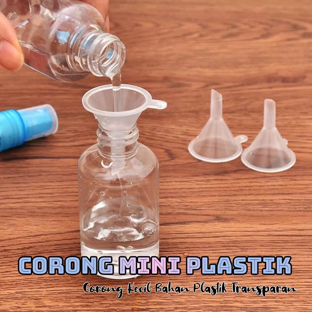 AZ CORONG MINI PLASTIK TRANSPARAN / CORONG PARFUM KECIL