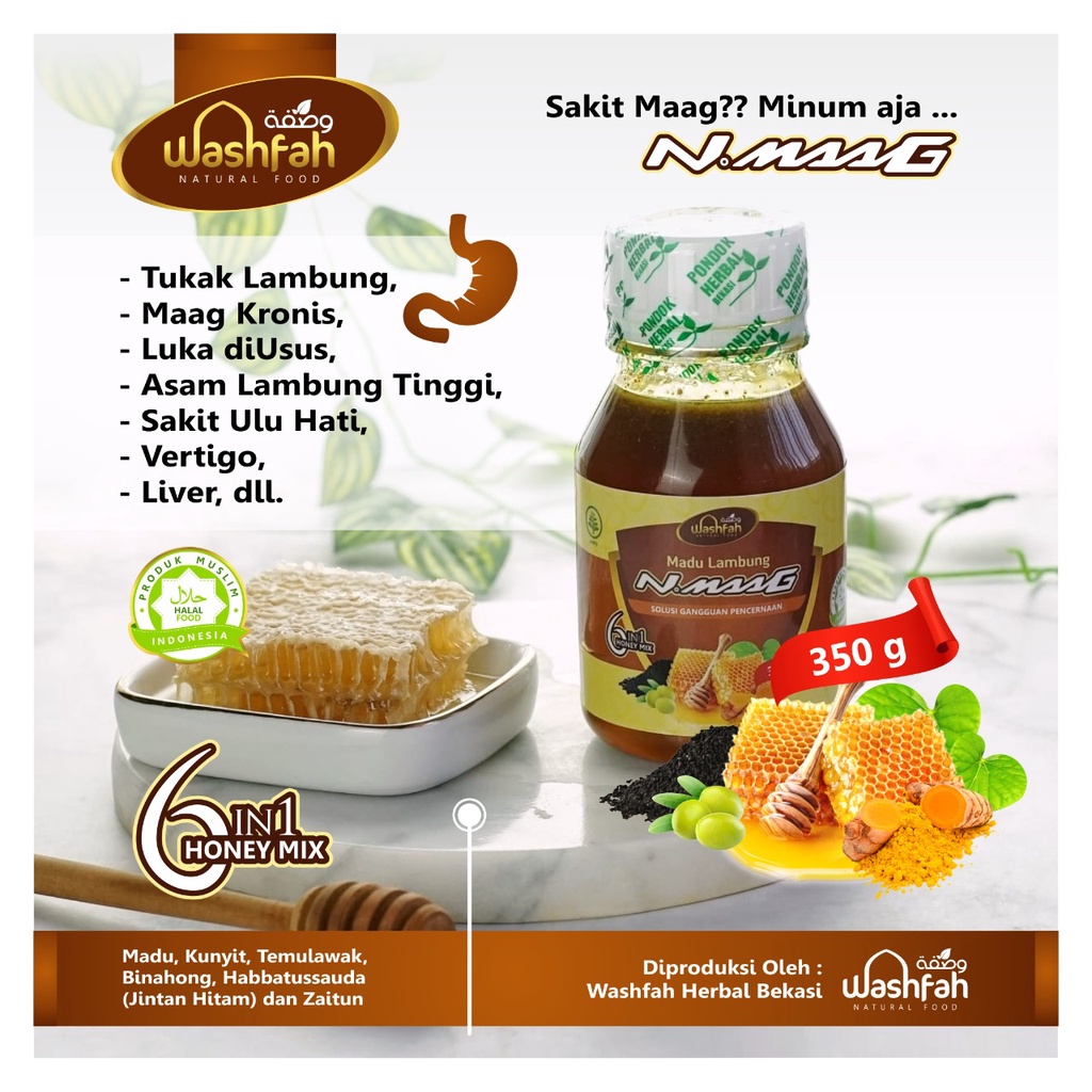 Madu Lambung N.Maag Washfah