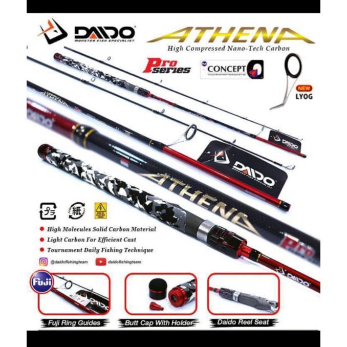 joran daido athena pro series 150cm dan 165cm