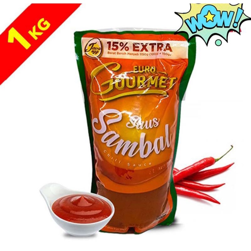 

Euro Gourmet Saus Sambal 1Kg