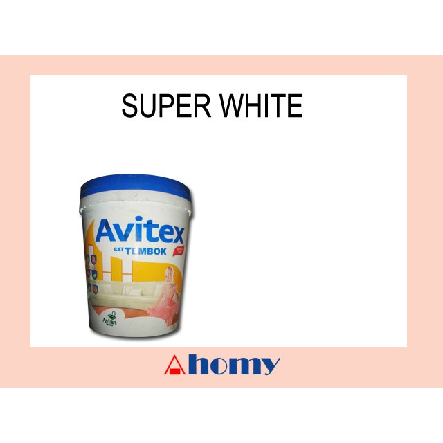 Jual cat tembok avitex super white (SW) 25kg exterior outdoor | Shopee ...