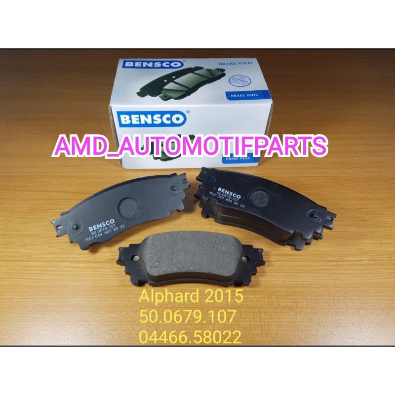 KAMPAS REM DEPAN ALPHARD 2015 BRAKE PAD DEPAN ALPHARD