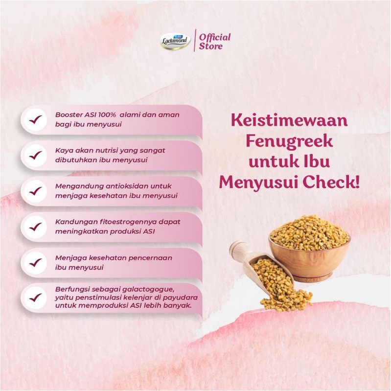 KEDLEY LACTAMOND  Kaplet Booster ASI | Herbal alami | 40 Kaplet