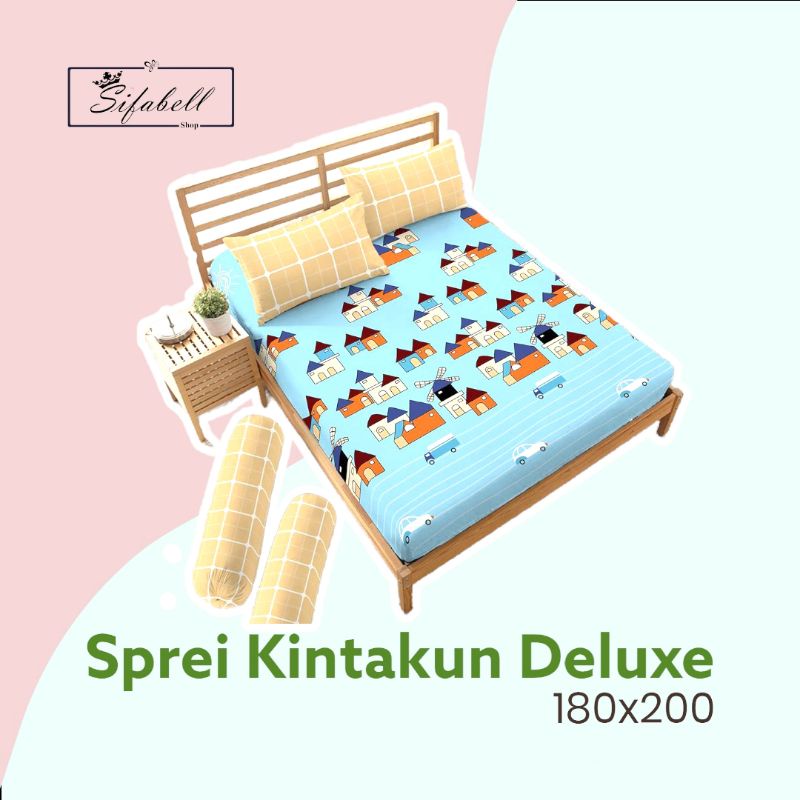 Sprei Kintakun D'Luxe 5in1 King Size 180x200x20 / Grosir Seprai Murah