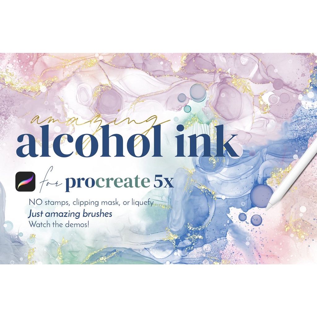 Procreate Brush - Amazing Alcohol Ink for Procreate