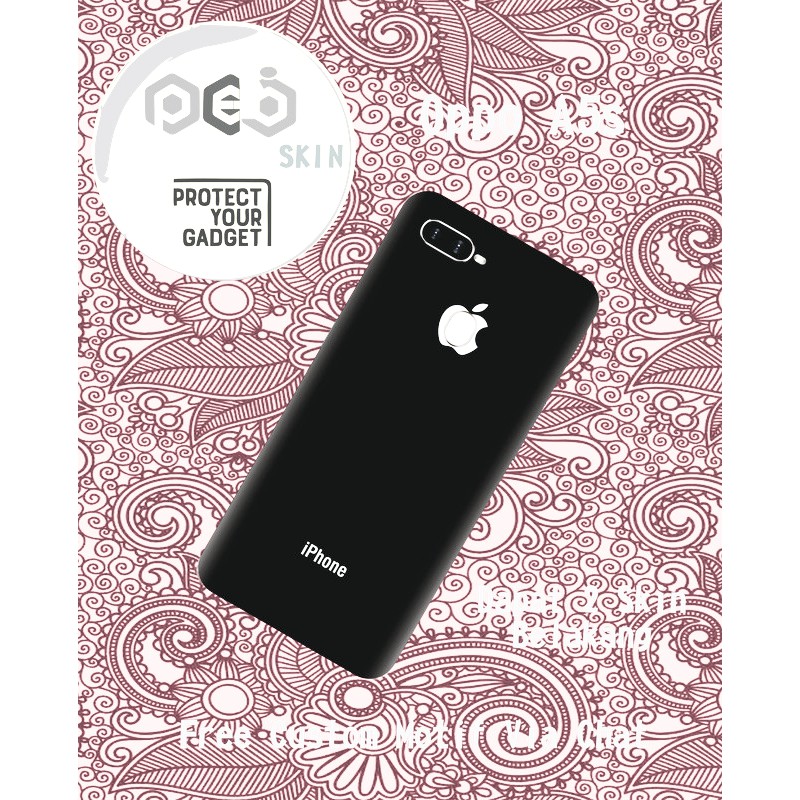 Garskin HP Oppo A5s Full bazles Motif Iphone Black - Free Custom Motif