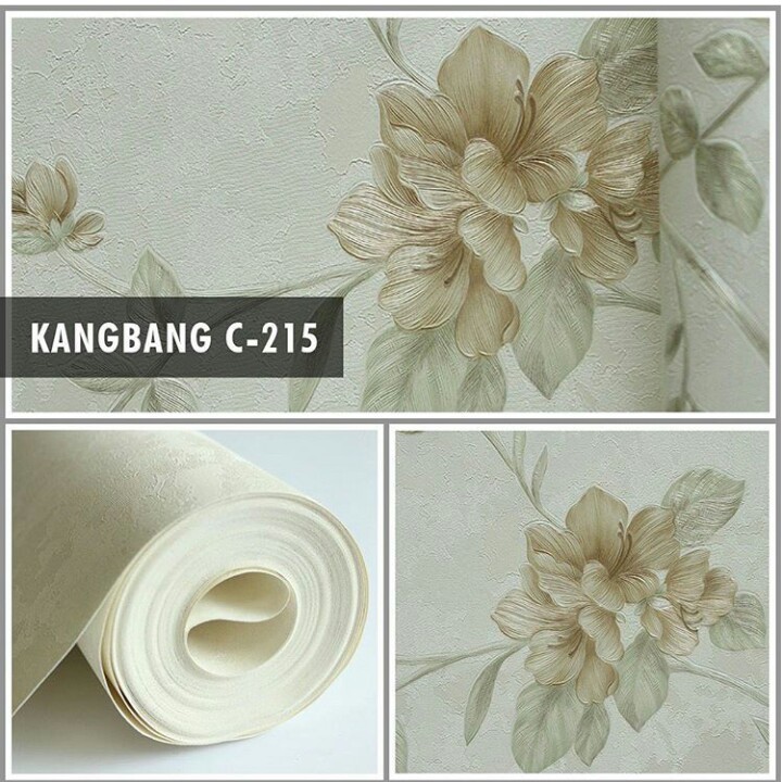 Wallpaper motif bunga wallpaper tebal