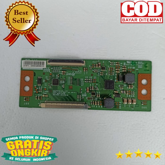 TCON T-CON TIKON TICON TV LED SHARP LC32LE107I LC32LE1071 LC 32LE107I