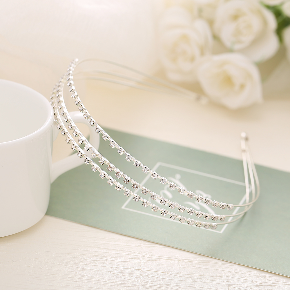 YEEZII Sweet Elegant Pearl Crystal Headband Korean Butterfly Bride Hairband Women Fashion Hair Accessories