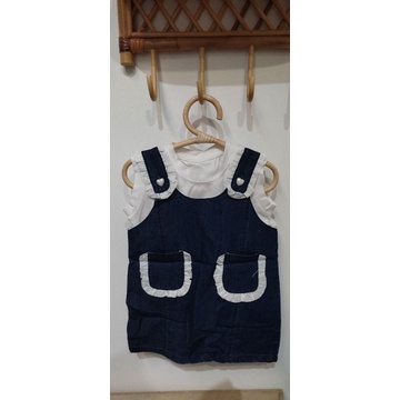 Plain denim skirt anak perempuan