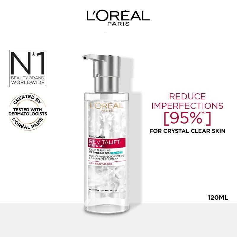 L'OREAL REVITALIFT CRYSTAL DEEP PURIFYING CLEANSING GEL