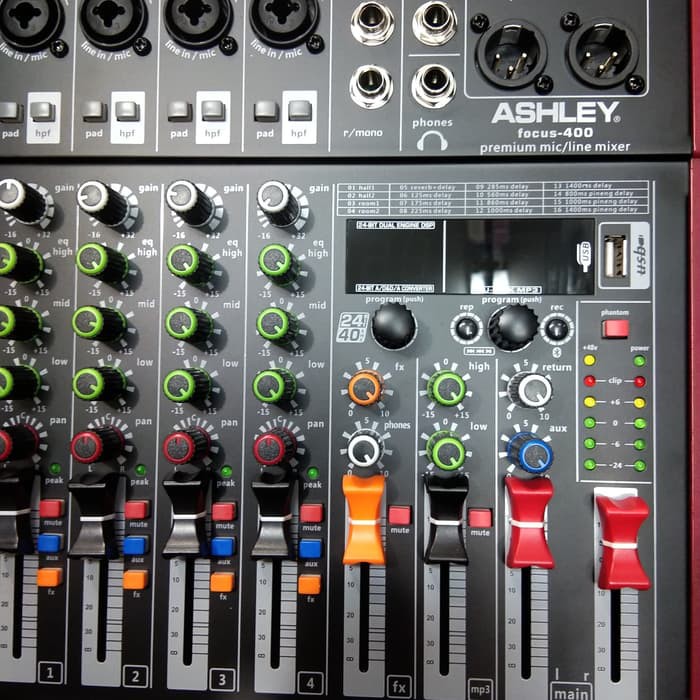 MIXER AUDIO ASHLEY FOCUS 400 4ch original free koper