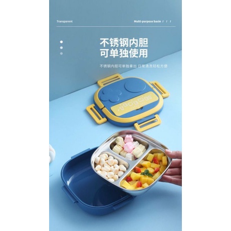 kotak makan anak tedemei stainless 304 / tempat makan / kotak makan / tedemei / lunch box / TEDEMEI