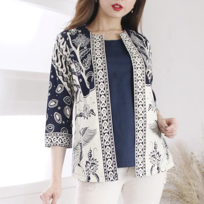 Bw5 Hanoi - Busan Blouse Batik Wanita - Merah, Standar