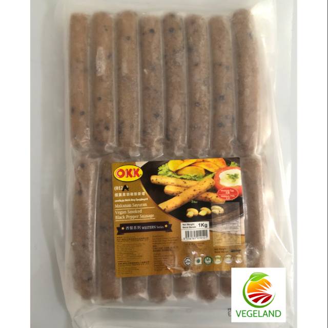 

OKK Vegan Smoke Black Pepper Sausage 1kg