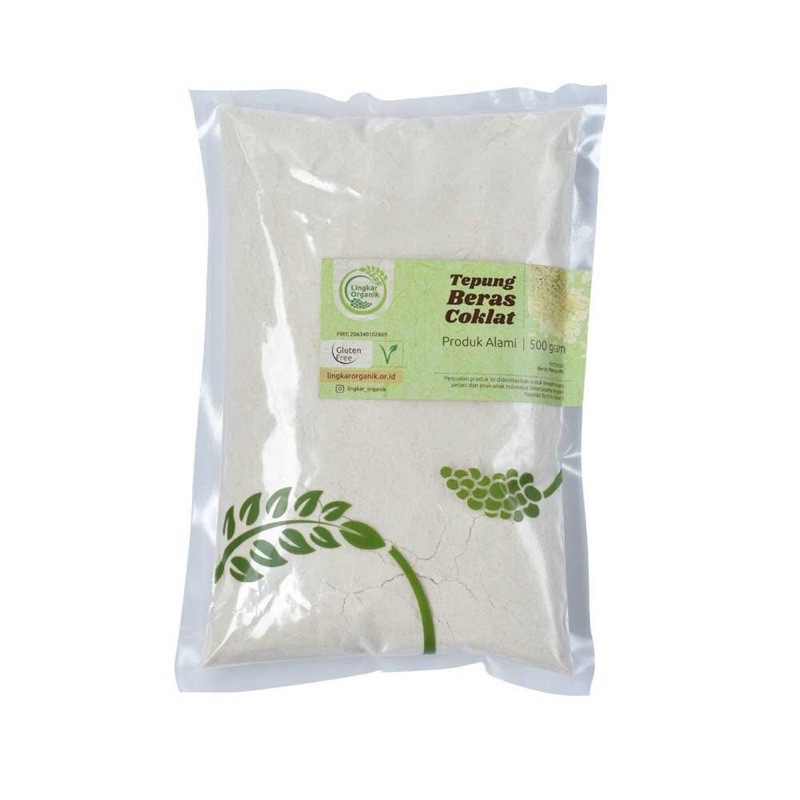 

Tepung Beras Coklat Lingkar Organik 500Gram