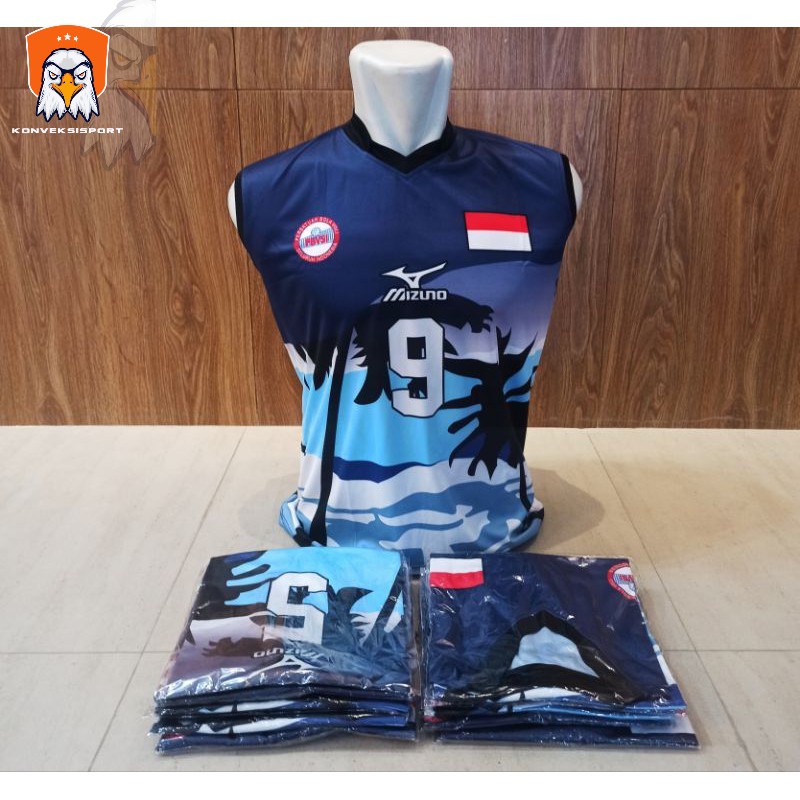 baju volly kaos olahraga jersey bola voli fullprinting team isi 6,8,12
