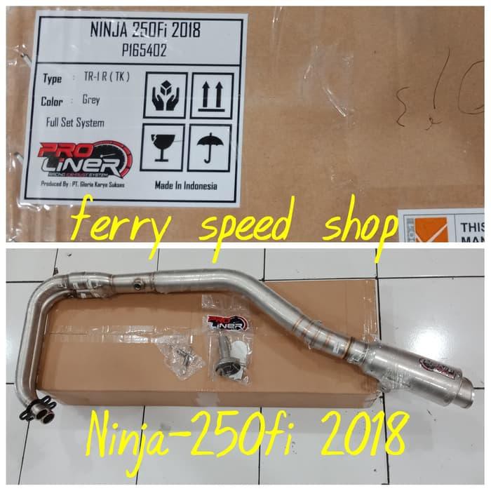 knalpot proliner ninja 250 fi 2018 knalpot proliner tr1 r ninja 2