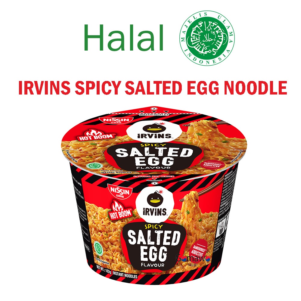 

MIE INSTAN NISSIN IRVINS SPICY SALTED EGG HALAL MUI