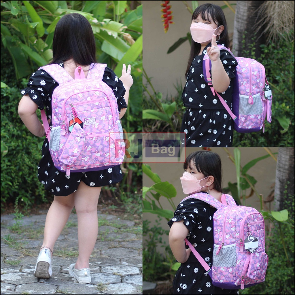 Tas Lucu Anak Sd Best Seller Ransel Karakter Kitty Boneka Termurah Backpack Gendong Bonus Tempat Pensil