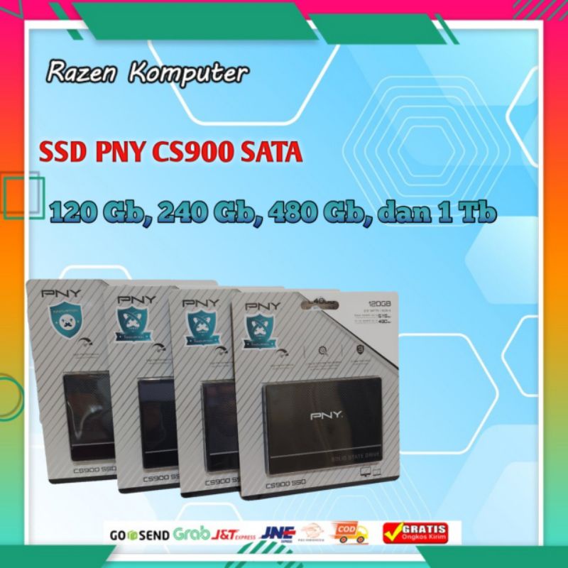 SSD Sata PNY CS900 120Gb, 240Gb, 480Gb, 1Tb