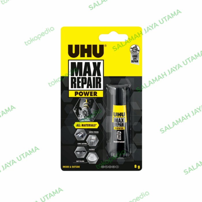 

(BISA COD) UHU Max Repair 8 gr / UHU Max Repair 8gr / Lem Serbaguna