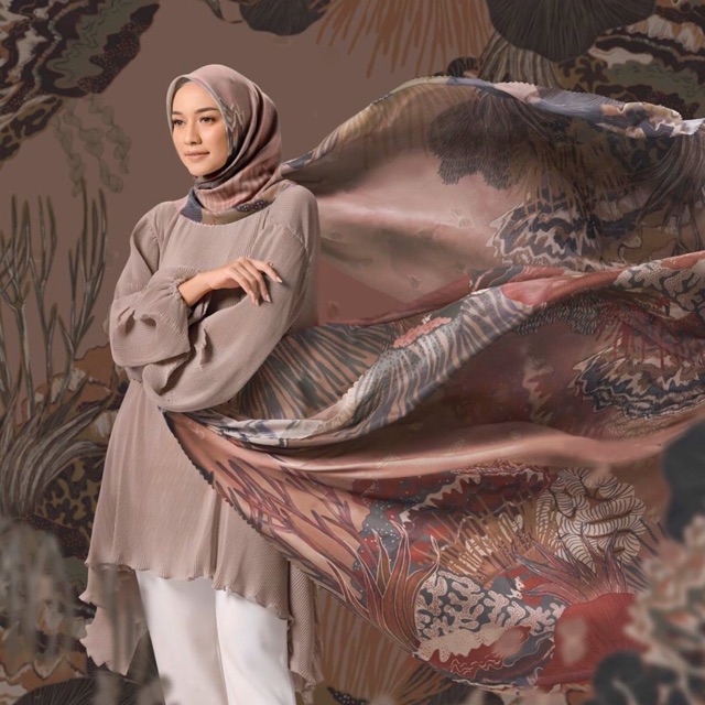 ANAHITA SCARF - ISKANTI BY MEGA ISKANTI (Voal Motif)